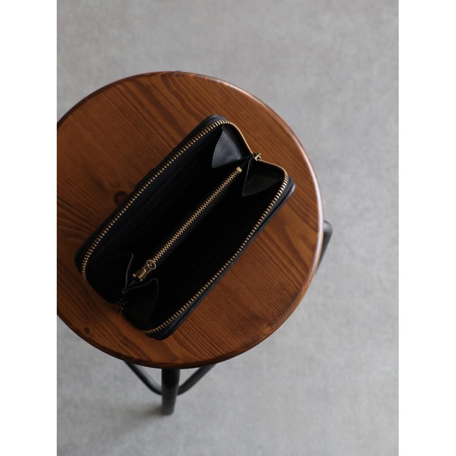 バックドロップレザーズ ジップウォレット ツイストリング付き