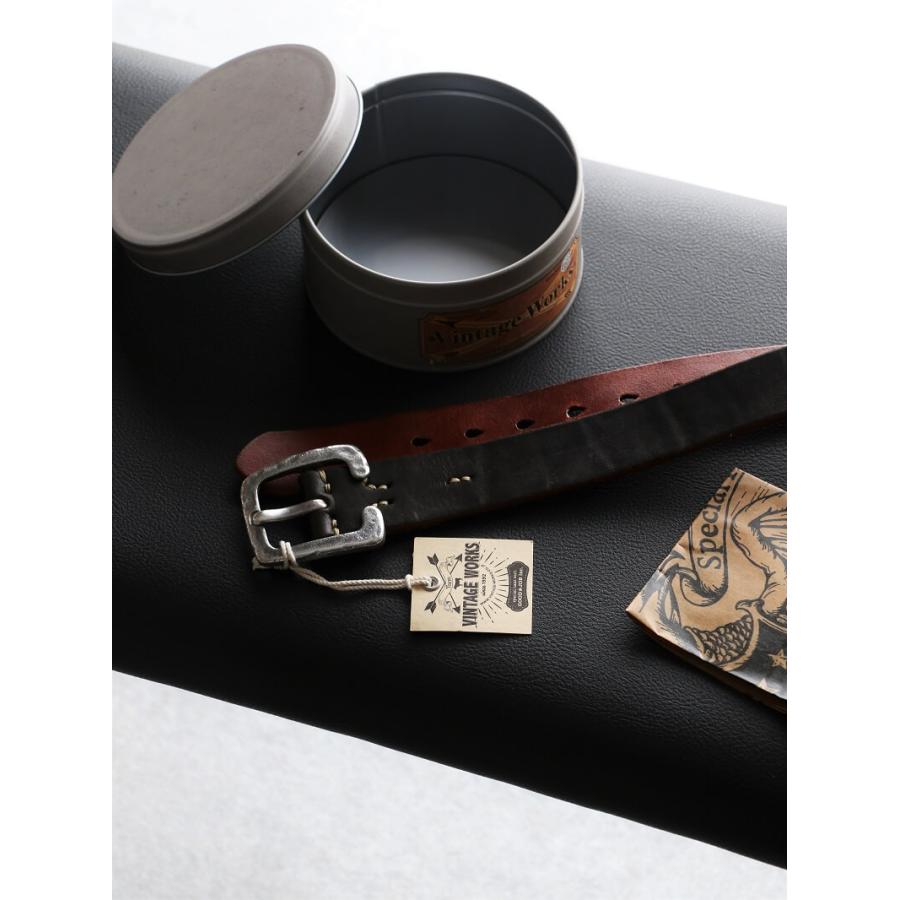 ヴィンテージワークス ベルト DH5536 7ホール Vintage Works Leather belt 茶芯 メンズ アメカジ 極厚 本革ベルト 日本製 プレゼント｜quriousweb｜19