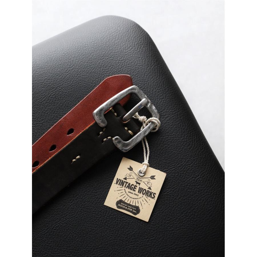 ヴィンテージワークス ベルト DH5536 7ホール Vintage Works Leather belt 茶芯 メンズ アメカジ 極厚 本革ベルト 日本製 プレゼント｜quriousweb｜10