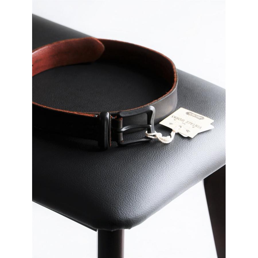 ヴィンテージワークス ベルト DH5675 MK-2 茶芯 5ホール Vintage Works Leather belt メンズ アメカジ 極厚 本革ベルト 日本製 プレゼント｜quriousweb｜13