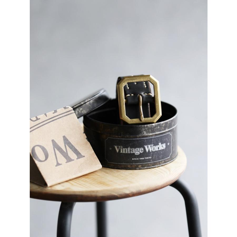 ヴィンテージワークス ベルト DH5684 茶芯 7ホール Vintage Works Leather belt メンズ アメカジ 極厚 本革ベルト 日本製 プレゼント｜quriousweb｜17