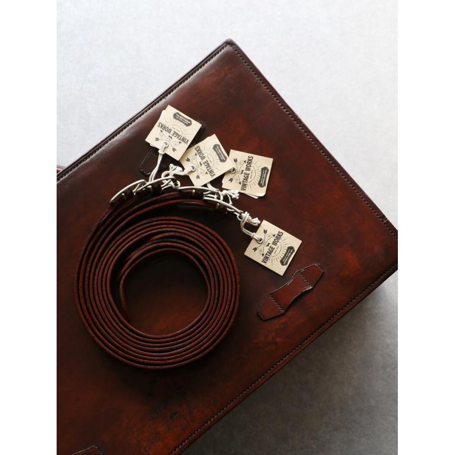 ヴィンテージワークス ベルト DH5697 茶芯 5ホール Vintage Works Leather belt メンズ アメカジ 極厚 本革ベルト 日本製 プレゼント｜quriousweb｜16