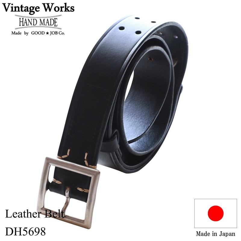 ヴィンテージワークス ベルト DH5698 5ホール Vブラック Vintage Works 