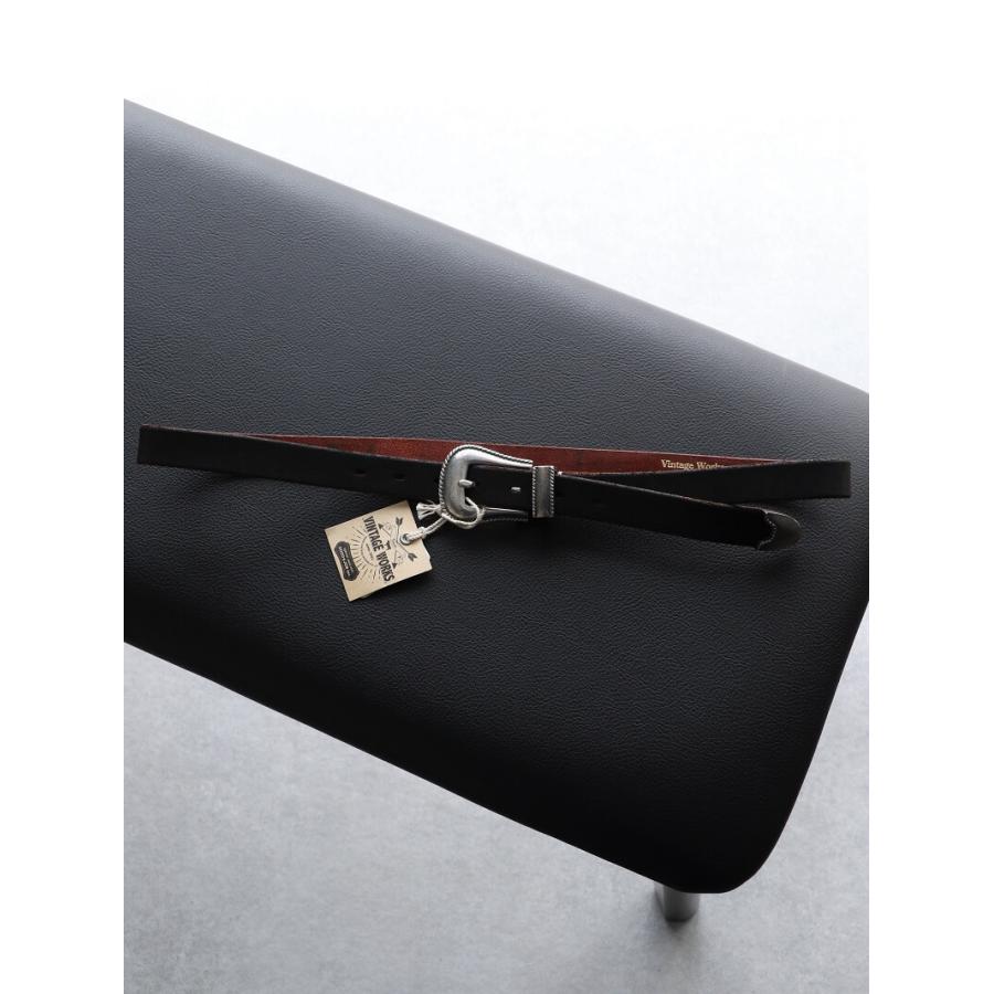ヴィンテージワークス ウエスタンベルト DH5738 茶芯 7ホール Vintage Works Leather belt メンズ アメカジ 極厚 本革ベルト 日本製 プレゼント｜quriousweb｜11