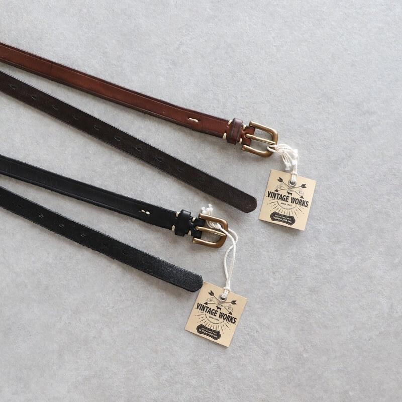 ヴィンテージワークス ベルト DH5739 Vintage Works Leather belt メンズ アメカジ 極厚 本革ベルト 日本製 プレゼント｜quriousweb｜08