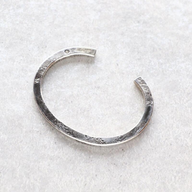 シルバーバングル hemlock ヘムロック Forged bangle -silver