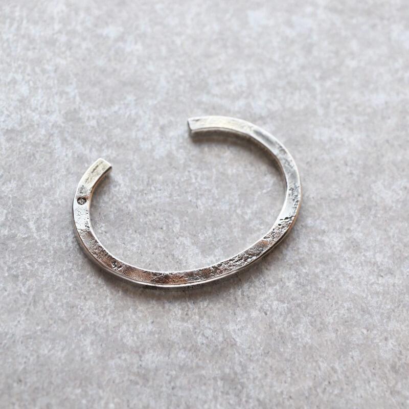 シルバーバングル hemlock ヘムロック Forged bangle -silver