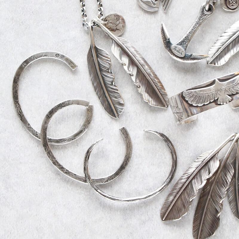 シルバーバングル hemlock ヘムロック RB Forged bangle -silver