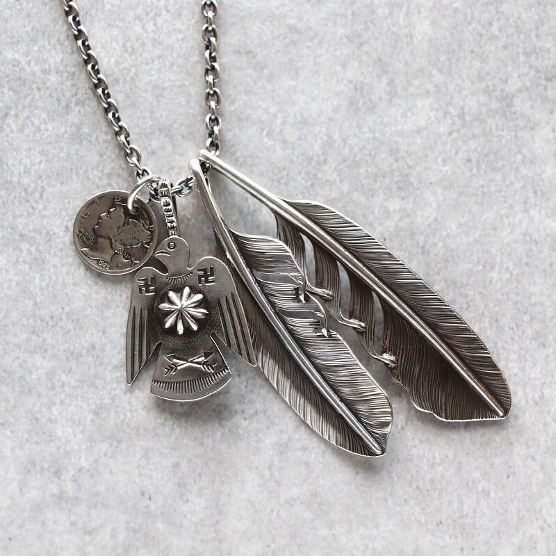 フェザートップ Lサイズ hemlock ヘムロック Feather Top L ネックレス アメカジ アクセサリー メンズファッション プレゼント TCB jeans |  | 10