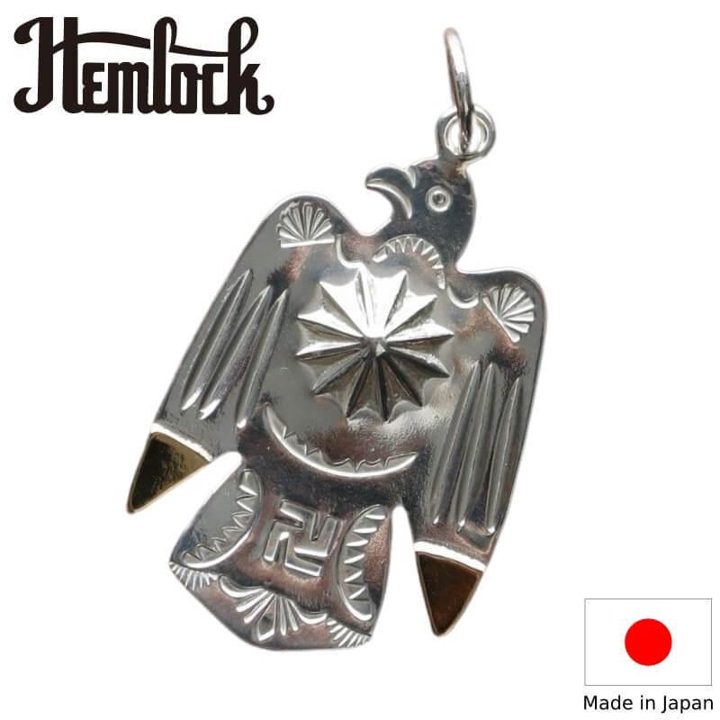 リポウズサンダーバード 18金 hemlock ヘムロック Repousse Thunderbird top K18 ネックレス アメカジ アクセサリー メンズファッション TCB｜quriousweb