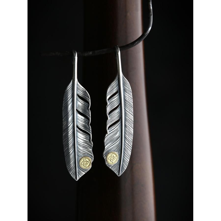 フェザートップ Lサイズ 18金 hemlock ヘムロック Feather Top L K18 Point ネックレス アメカジ アクセサリー メンズファッション プレゼント TCB jeans |  | 01