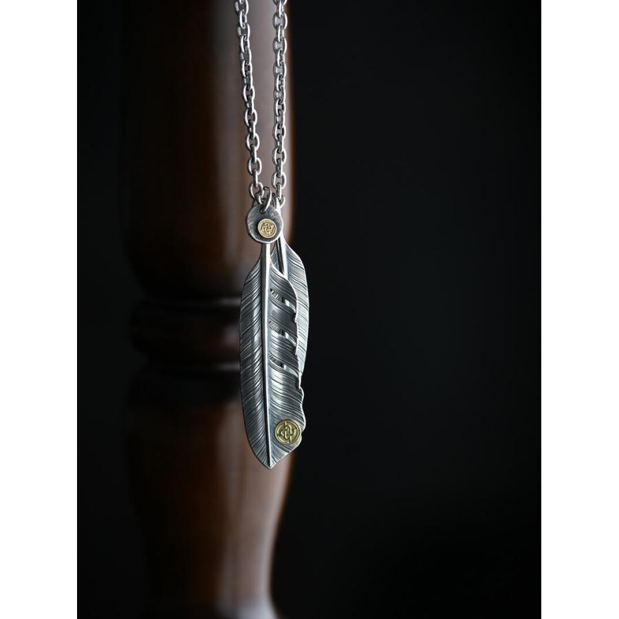 フェザートップ Lサイズ 18金 hemlock ヘムロック Feather Top L K18 Point ネックレス アメカジ アクセサリー メンズファッション プレゼント TCB jeans |  | 08