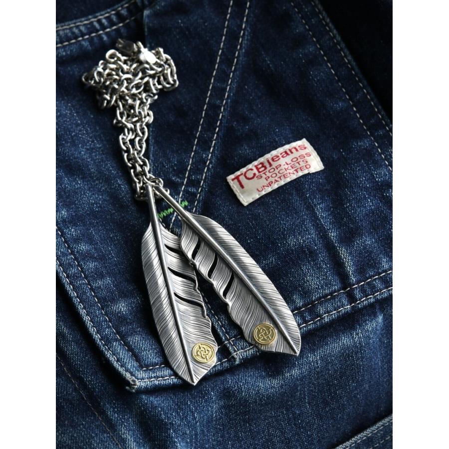 フェザートップ Lサイズ 18金 hemlock ヘムロック Feather Top L K18 Point ネックレス アメカジ アクセサリー メンズファッション プレゼント TCB jeans |  | 09
