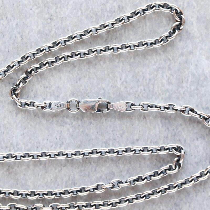 アズキ100 シルバーチェーン 50cm hemlock ヘムロック Silver Chain 50cm ネックレス アメカジ アクセサリー メンズファッション プレゼント TCB jeans｜quriousweb｜04