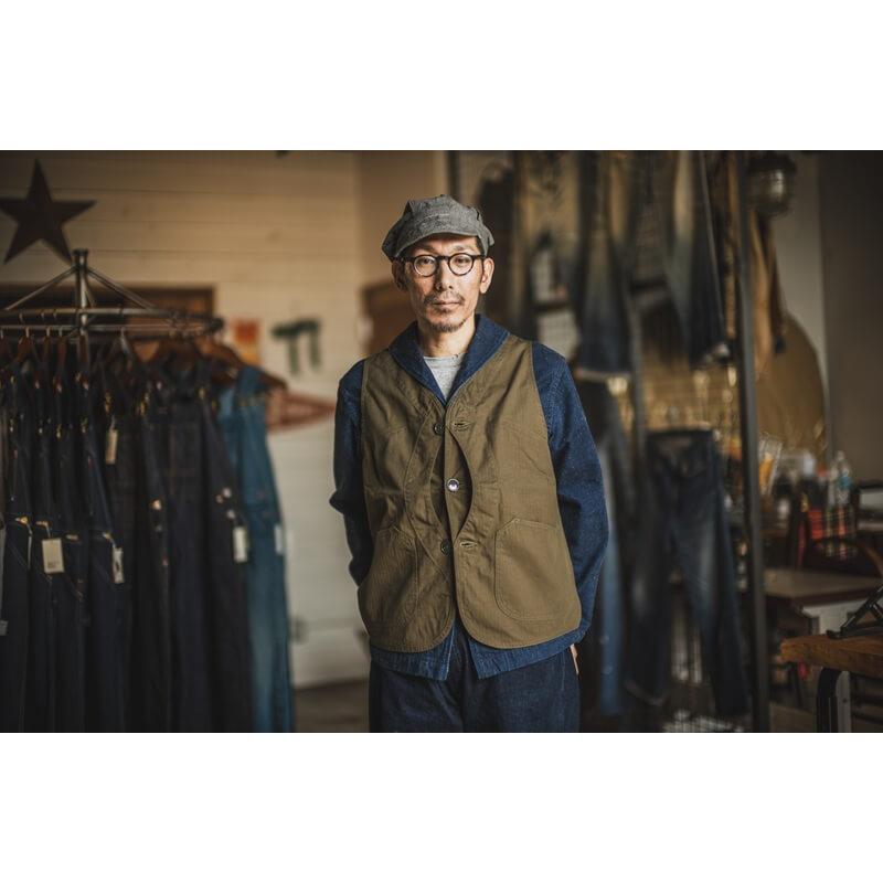 TCBジーンズ ハンツマンベスト ヘリンボーン TCB jeans Black Huntsman