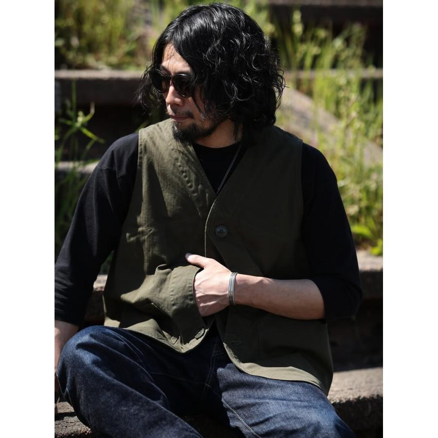 TCBジーンズ ハンツマンベスト ヘリンボーン TCB jeans Black Huntsman