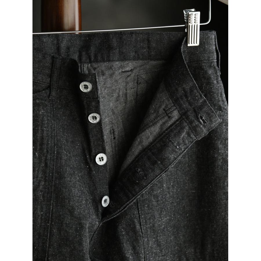 TCBジーンズ キャットフェイストラウザーズ ブラックデニム TCB jeans