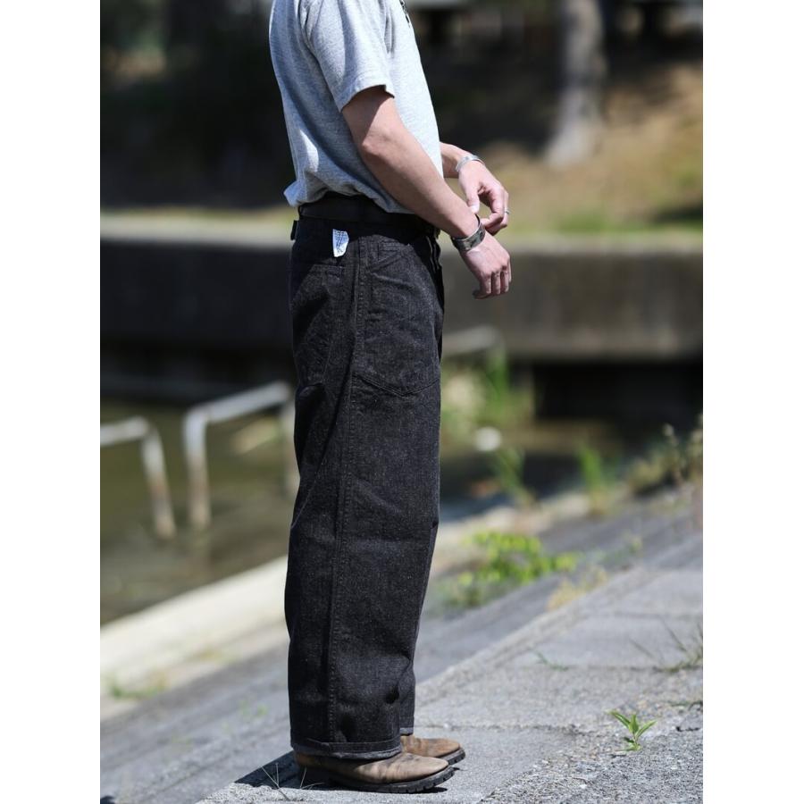 TCBジーンズ キャットフェイストラウザーズ ブラックデニム TCB jeans