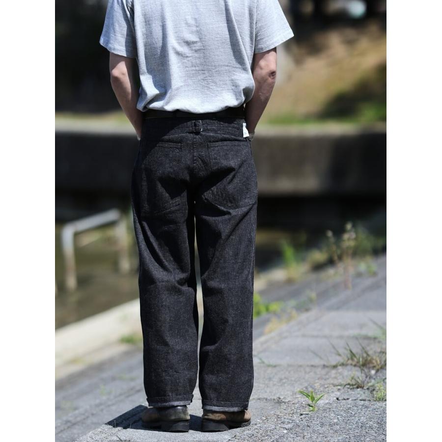 TCBジーンズ キャットフェイストラウザーズ ブラックデニム TCB jeans