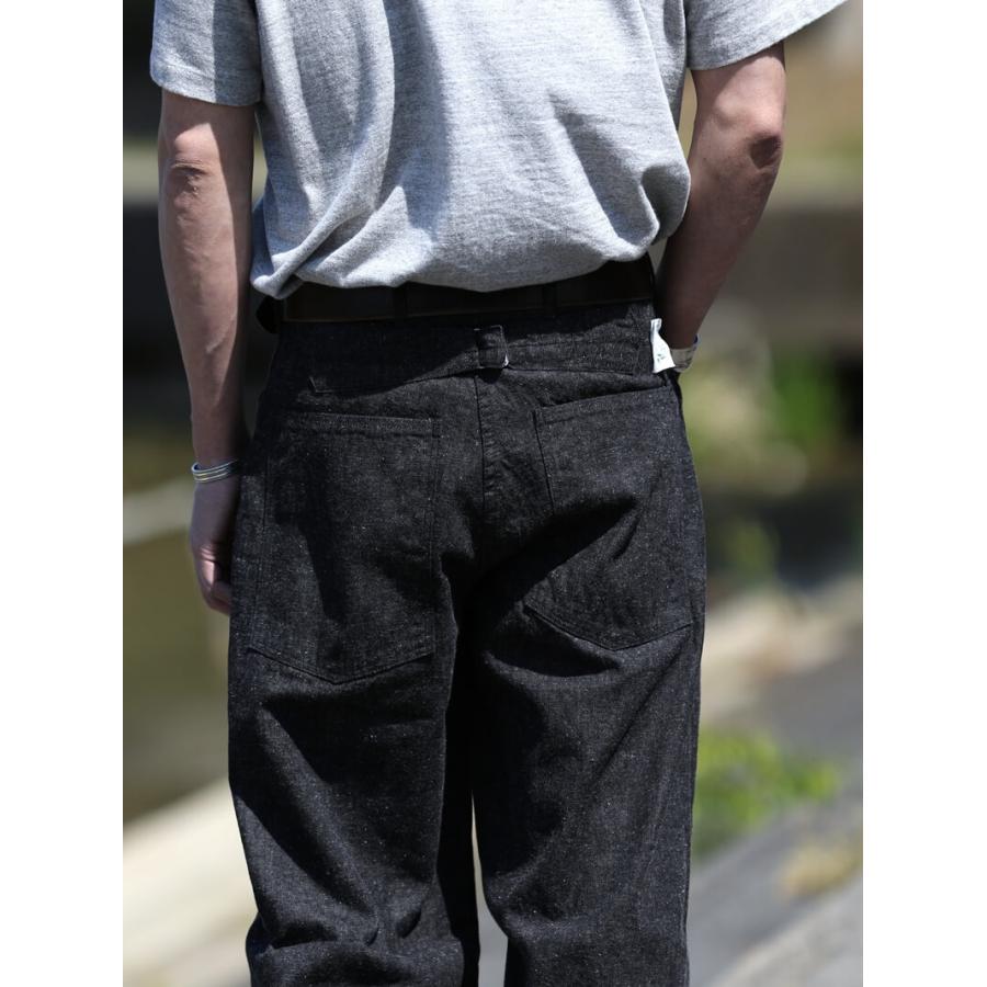 TCBジーンズ キャットフェイストラウザーズ ブラックデニム TCB jeans