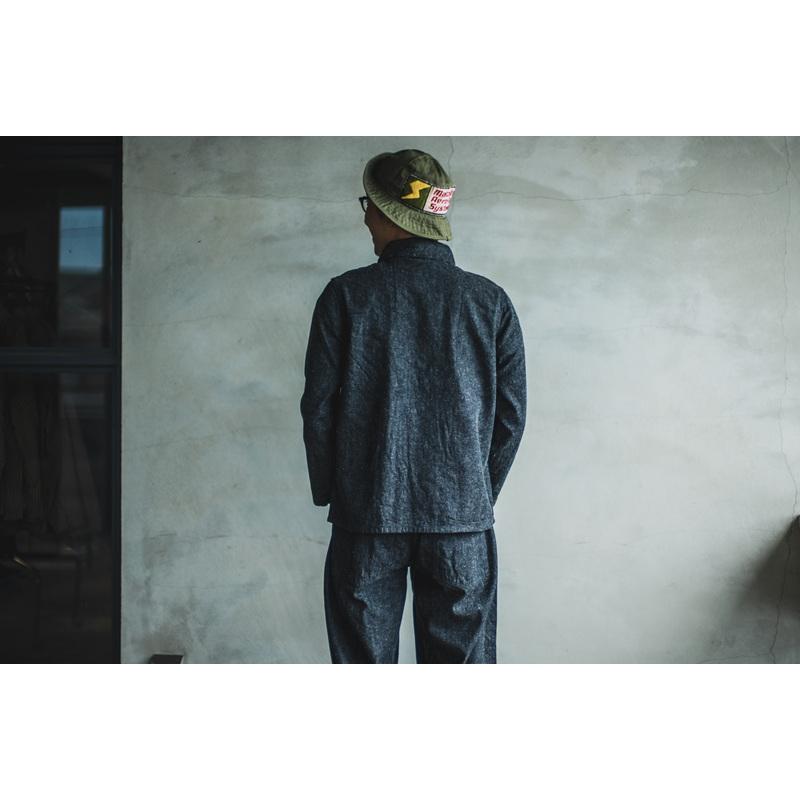 TCBジーンズ キャットフェイスジャケット ブラックデニム TCB jeans