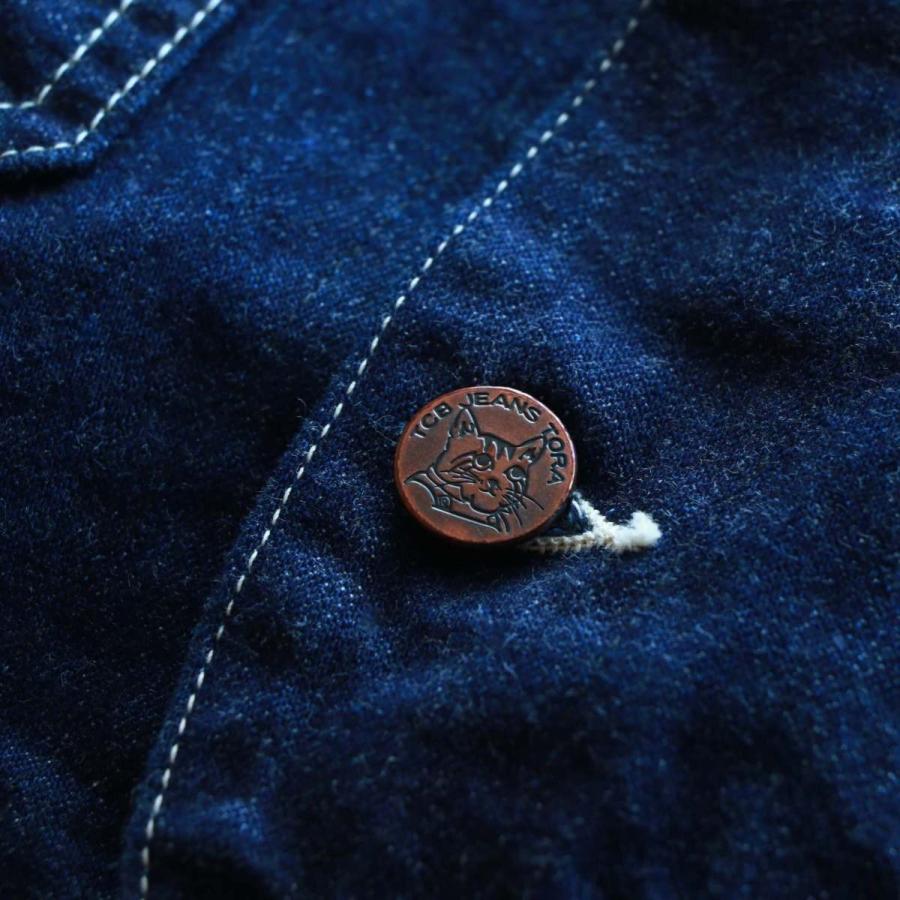TCBジーンズ　デニム　ベスト　ワーク　月桂樹ボタン　40 TCBジーンズ ワークベスト タビーズベスト デニム TCB jeans