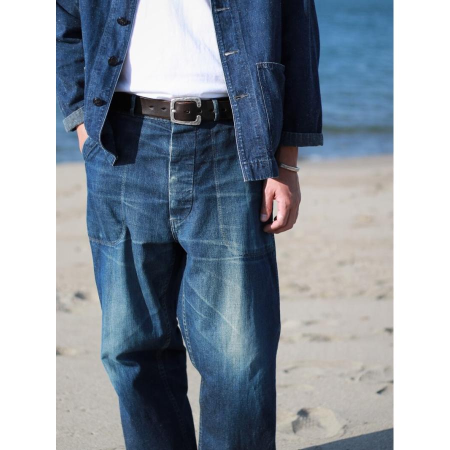 TCBジーンズ USN デッキパンツ デニム TCB jeans Seamens Trousers｜quriousweb｜11