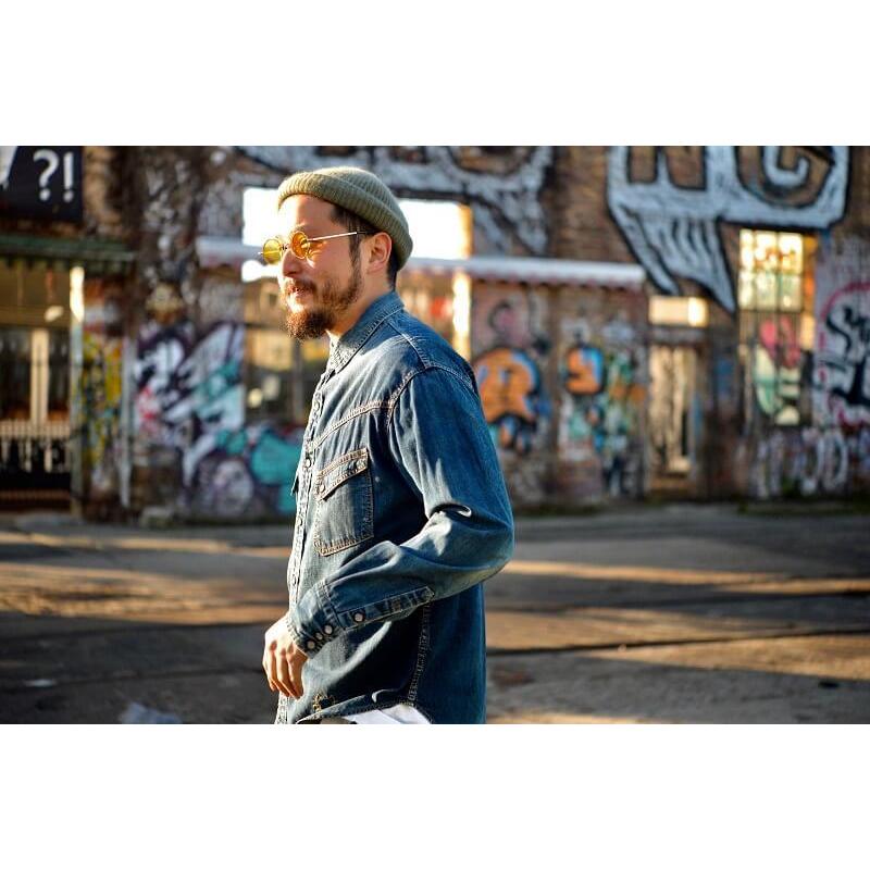 TCBジーンズ ウエスタンシャツ ランチマン デニム TCB jeans RANCHMAN