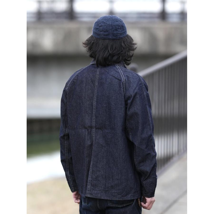 TCBジーンズ ブラックキャットジャケット デニム カバーオール TCB