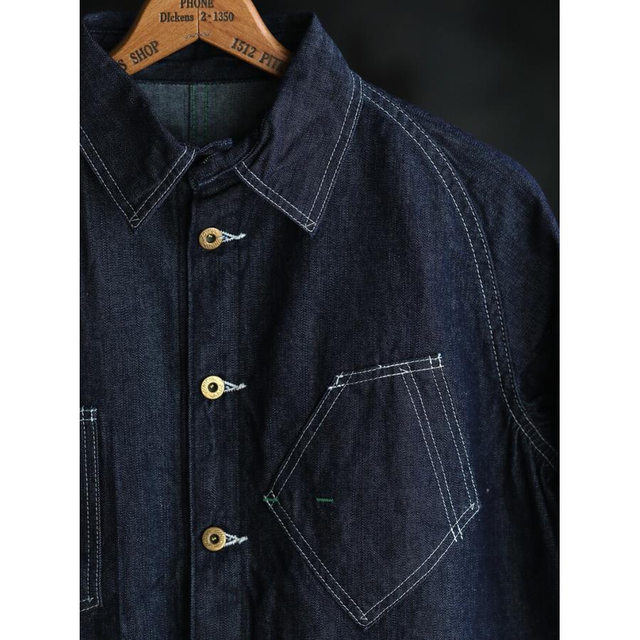 TCBジーンズ ブラックキャットジャケット デニム カバーオール TCB