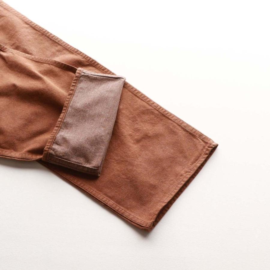 TCBジーンズ レッキングクルーパンツ ブラウンデニム TCB jeans