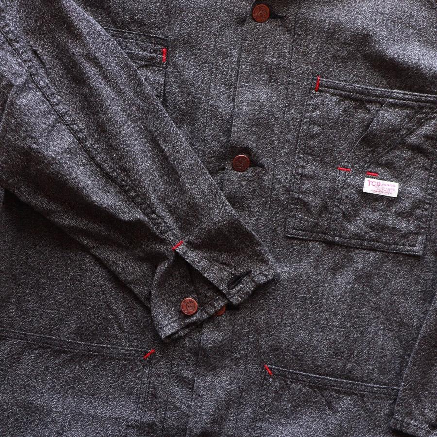 TCBジーンズ タビーズコート ブラックシャンブレー TCB jeans Tabby's
