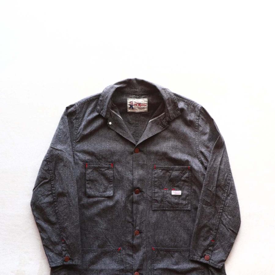 TCBジーンズ タビーズコート ブラックシャンブレー TCB jeans