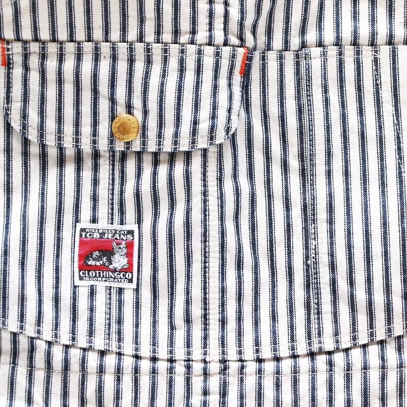 不定期限定値下げ中！TCB レッキングクルーパンツ　ランダムヒッコリーストライプ Wrecking Crew Pants Random Hickory Stripe | TCB
