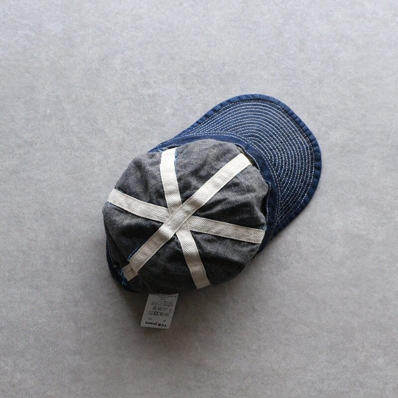 tcbジーンズ 40's CAP denim ワークキャップ　XL（〜62cm） TCB jeans TCBジーンズ TCB 40's CAP DENIM デニムキャップ Qurious