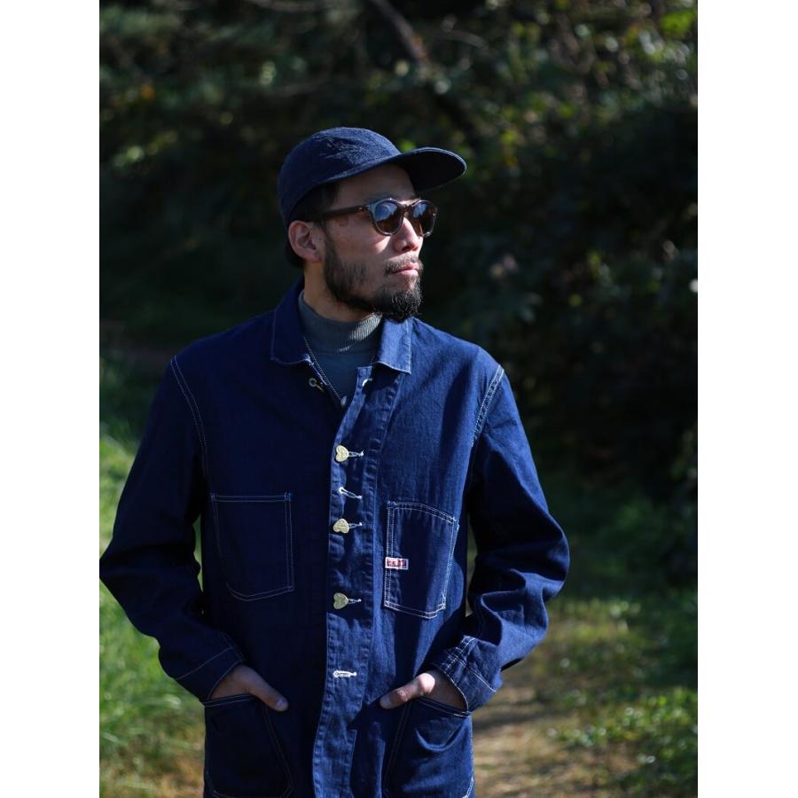 TCBジーンズ キャットハート チョアコート TCB jeans Cathartt Chore Coat 10OZ カバーオール デニム ワークウェア｜quriousweb｜17