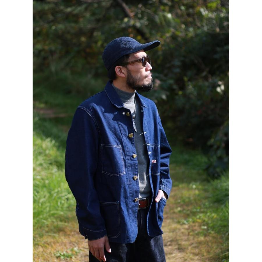 TCBジーンズ キャットハート チョアコート TCB jeans Cathartt Chore Coat 10OZ カバーオール デニム ワークウェア｜quriousweb｜04