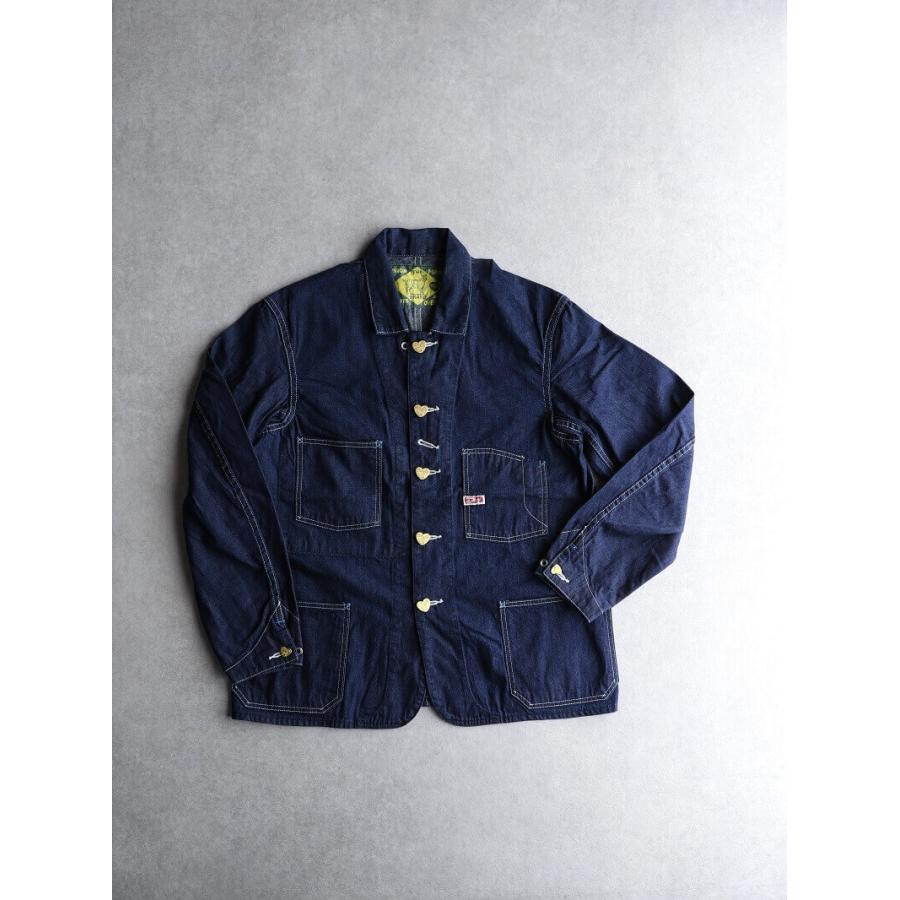 TCBジーンズ キャットハート チョアコート TCB jeans Cathartt Chore Coat 10OZ カバーオール デニム ワークウェア｜quriousweb｜05