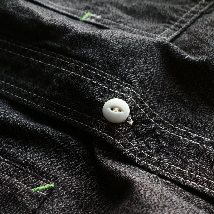 TCBジーンズ ワークシャツ キャットライトシャツ ブラックシャンブレー