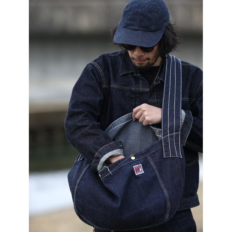 TCBジーンズ ニュースペーパーバッグ カラーデニム ブルー TCB jeans