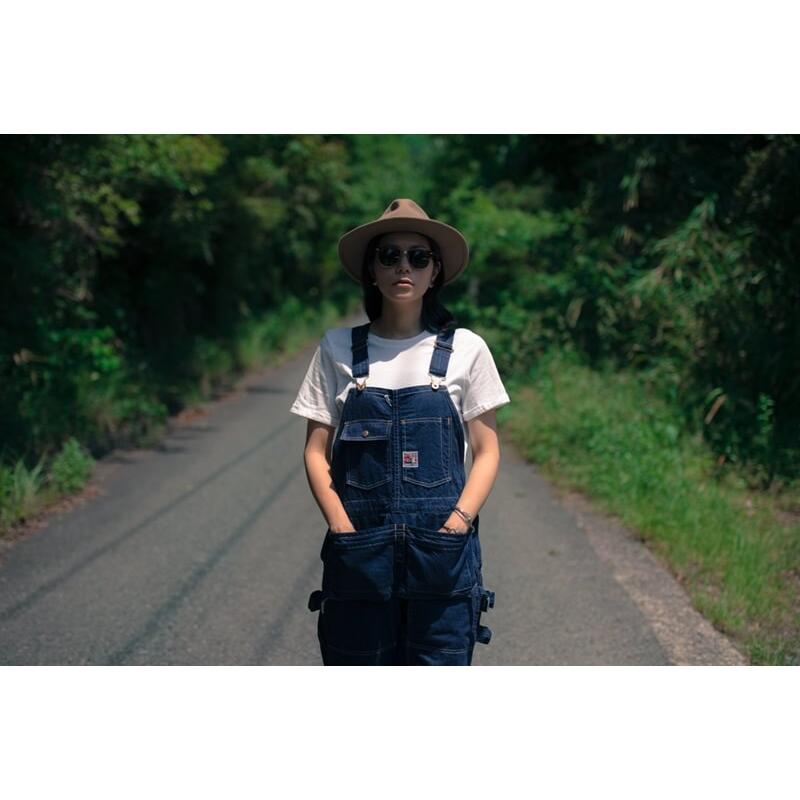 TCBジーンズ ハンディマンパンツ デニム ヒッコリー オーバーオール