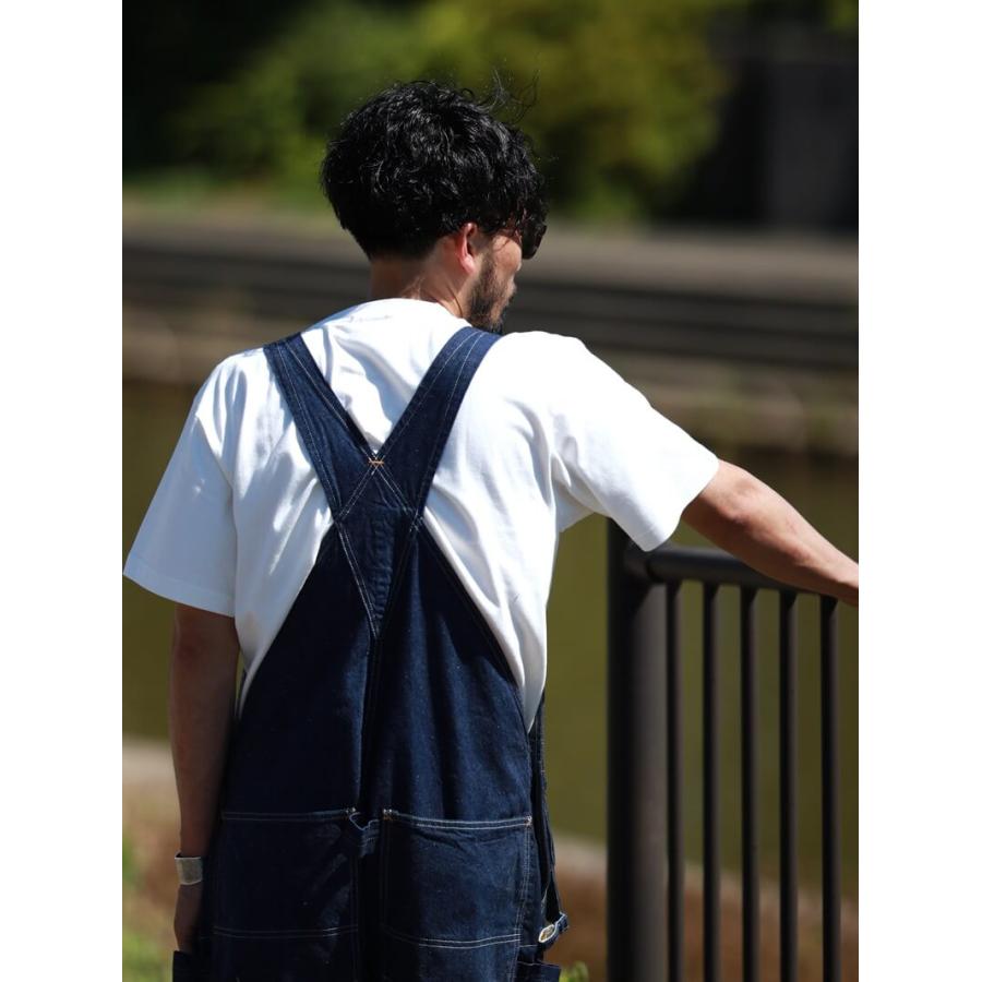 未使用 TCBジーンズ ホワイトヒッコリー オーバーオール 32 TCB jeans TCBジーンズ Wrecking Crew Pants 10oz White Hickory