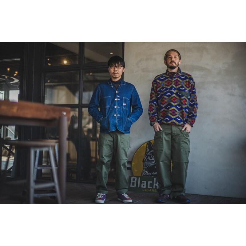 TCBジーンズ モンキーパンツ ヘリンボーンツイル TCB jeans Crawling