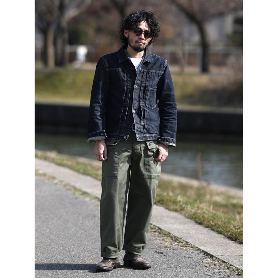 TCBジーンズ モンキーパンツ ヘリンボーンツイル TCB jeans