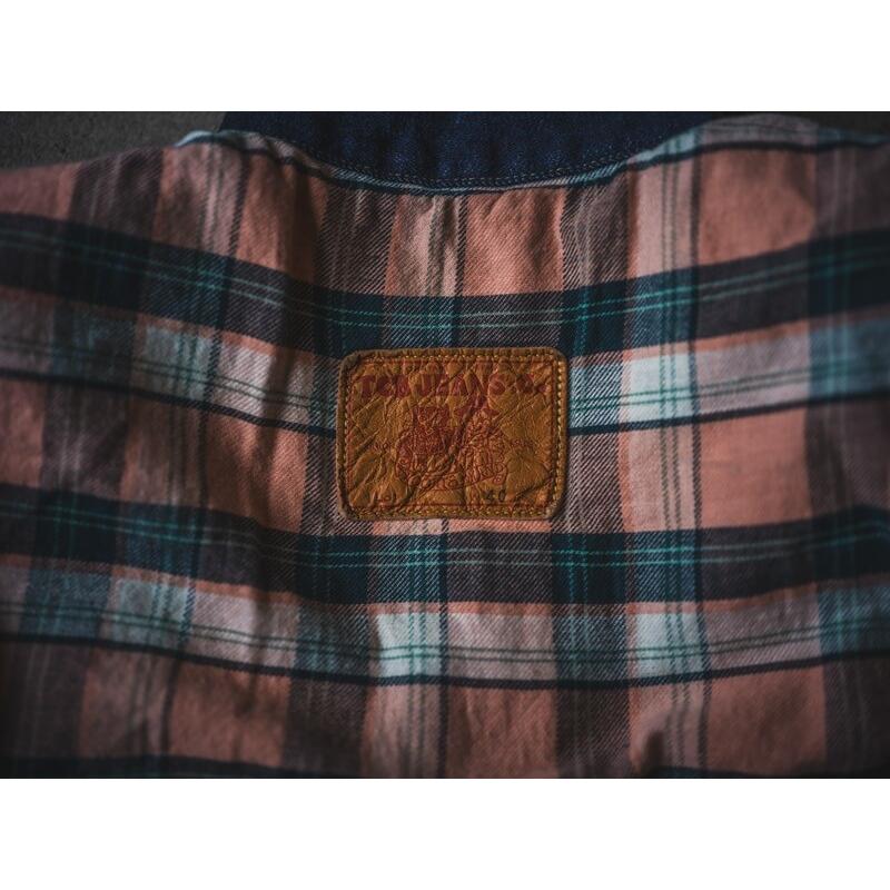 TCBジーンズ 大戦モデル デニムジャケット ライニング TCB jeans Lined Late S40's Jacket 2024AW限定 ブランケット メンズ アメカジ Gジャンの画像