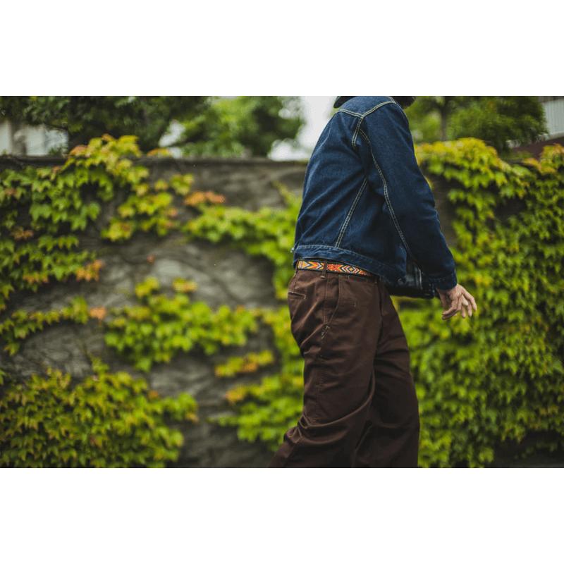 TCBジーンズ ステイゴールドチノ グリーン&ブラウン TCB jeans Stay