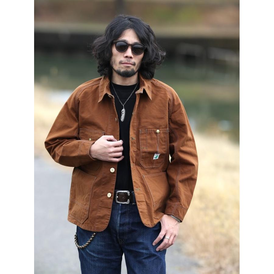 TCBジーンズ キャットヘッドジャケット ブラウンダック カバーオール