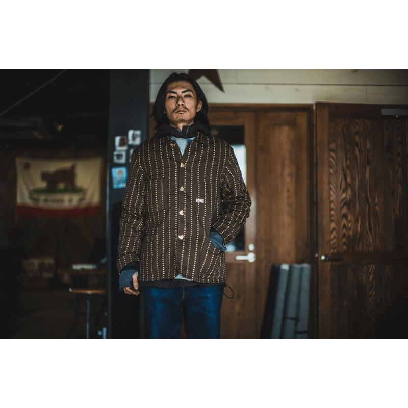 TCBジーンズ キャットハート チョアコート ブラウンウォバッシュ TCB