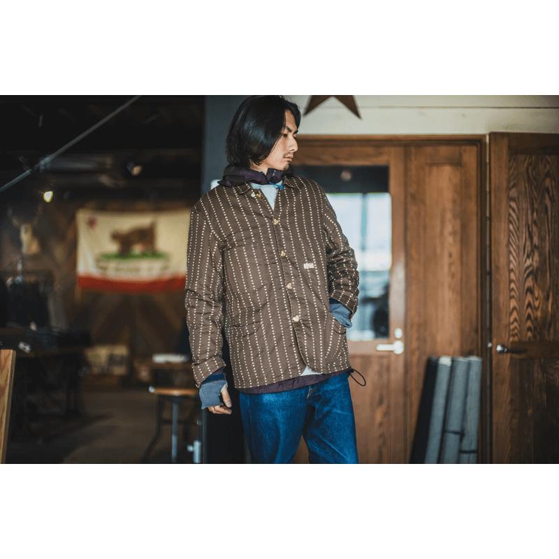 TCBジーンズ キャットハート チョアコート ブラウンウォバッシュ TCB