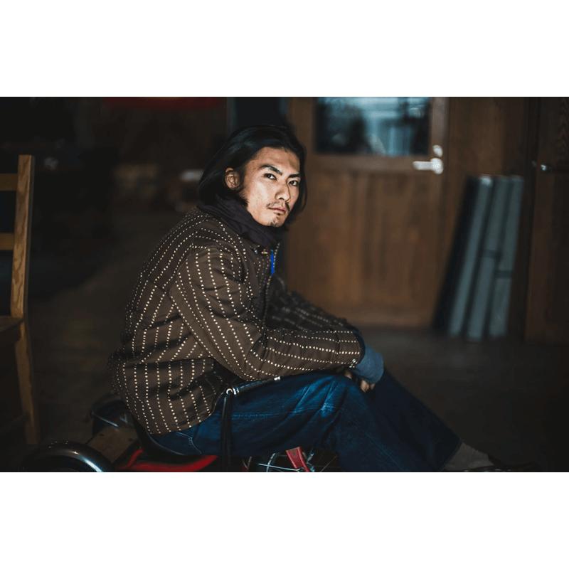 TCBジーンズ キャットハート チョアコート ブラウンウォバッシュ TCB